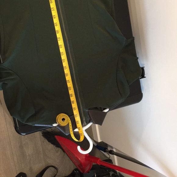 Forest Green Tunic with Faux Leather Collar - Picture 10 of 11